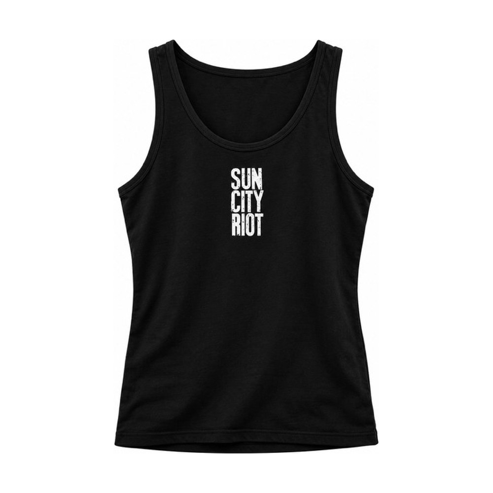 Black Sun City Riot tank top